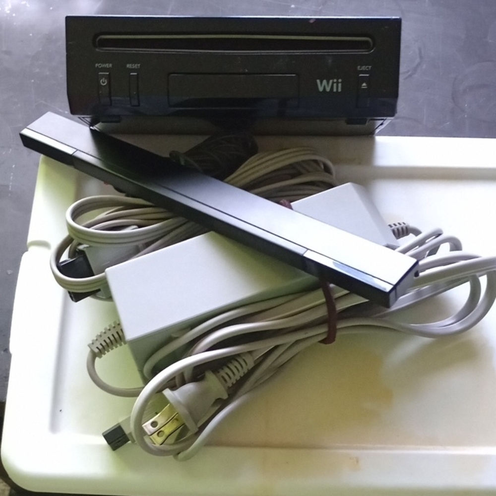 Black Wii Console with Accessories